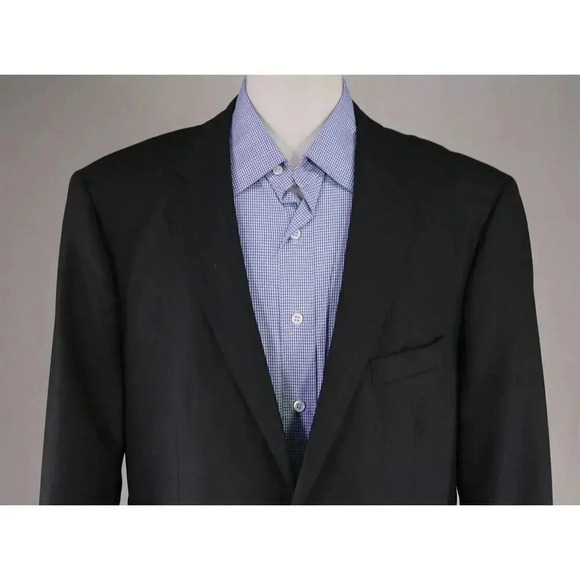 J. Crew Solid Charcoal Gray Loro Piana Wool 2-Btn Blazer Jacket 44R - Picture 3 of 9